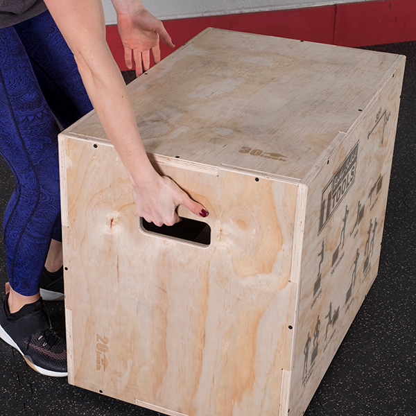 Body Solid, 3-in-1-Holz-Plyo-Box