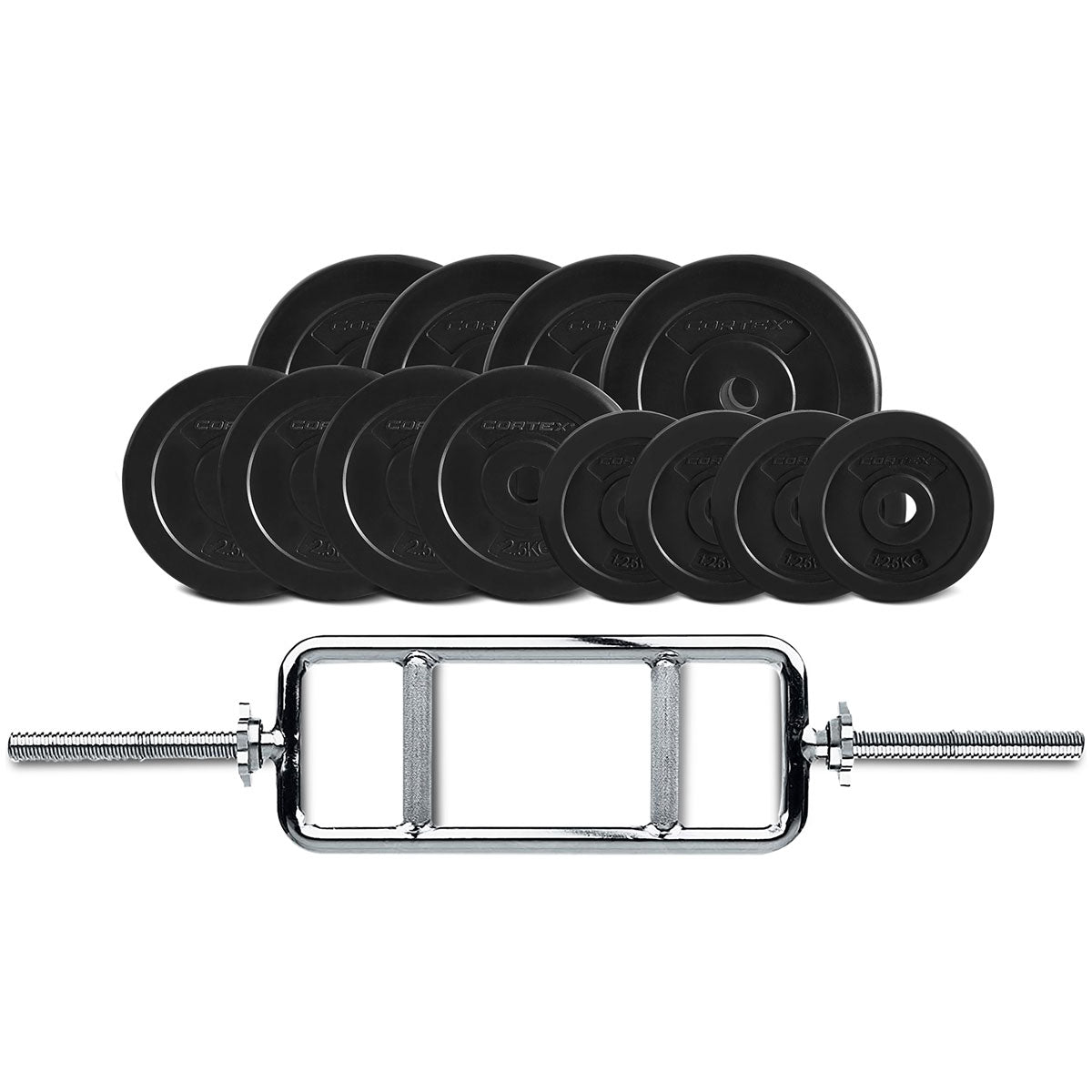 Kortex, 40kg Tri bar Hantelscheibensatz