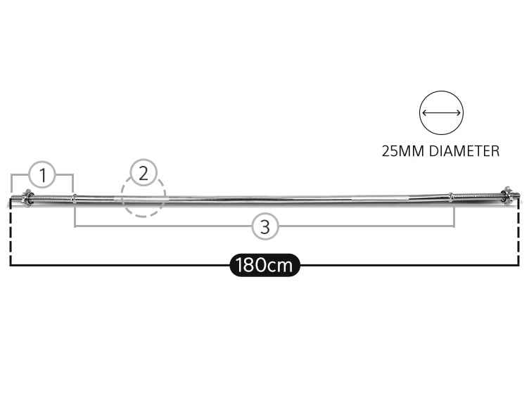 180cm Langhantel