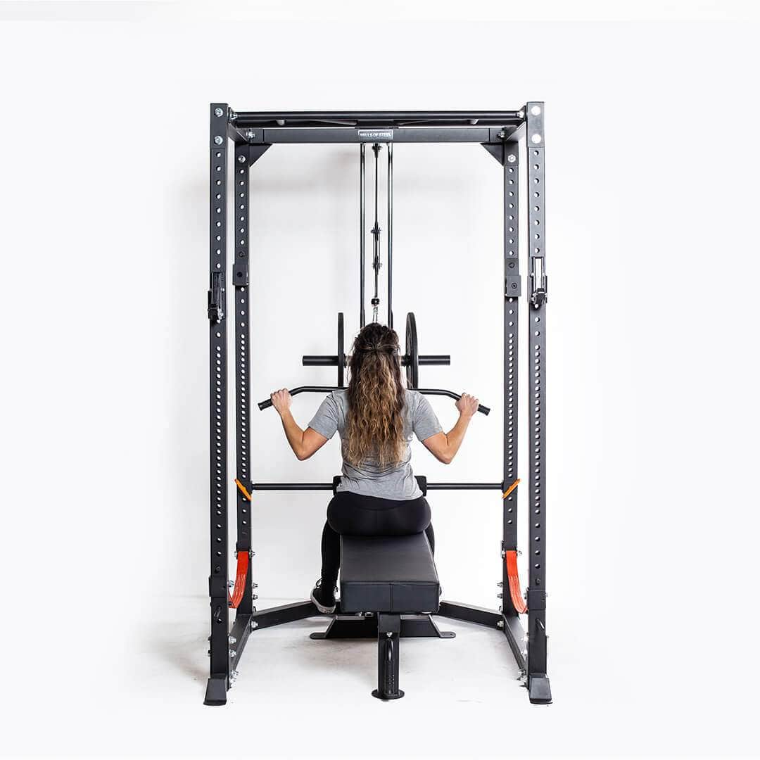 Glocken aus Stahl, Bells Of Steel Rack Lat Pulldown / Row Attachment - Light Commercial/Residential Power Rack