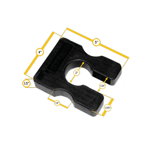 Festkörper, Body-Solid 2.5lb Gewichtsstapel-Adapterplatte