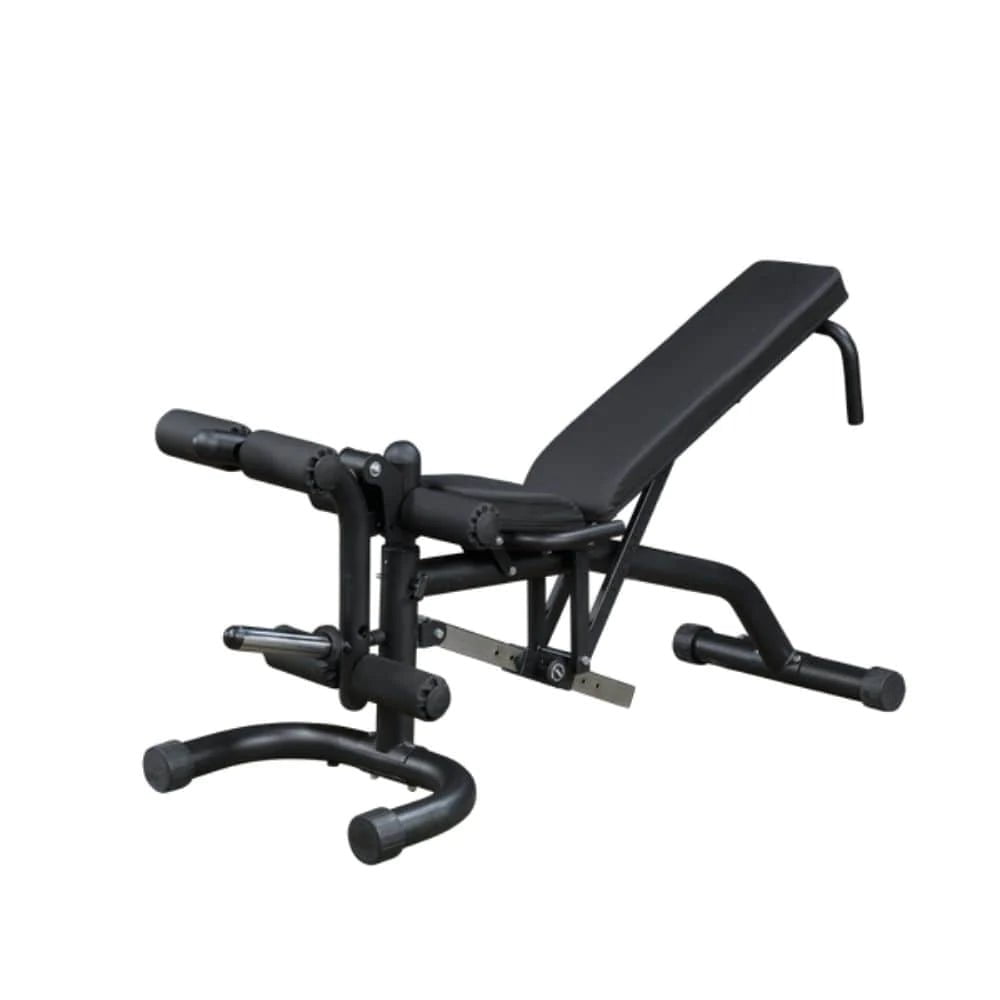 Festkörper, Body Solid FID46 Olympic Leverage Exercise Bench mit Beinentwickler