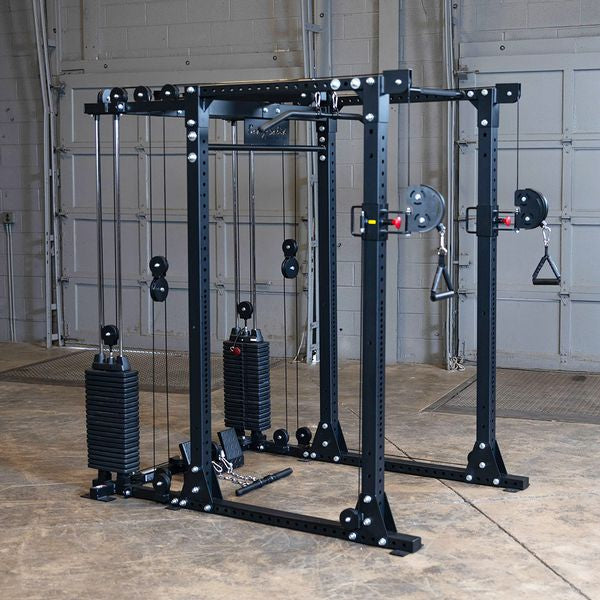 Festkörper, Body-Solid Functional Trainer Aufsatz mit Gewichtsstapeln