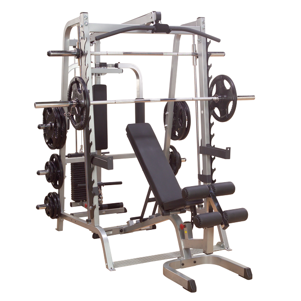 Festkörper, Body Solid GS348QP4 Serie 7 Smith Machine Komplettpaket