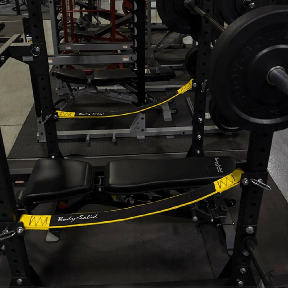 Festkörper, Body Solid SPRSS Power Rack Strap Safeties (Paar)