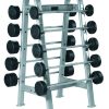 York Barbell, ETS Fixed Straight und Curl Barbell Rack - 69051