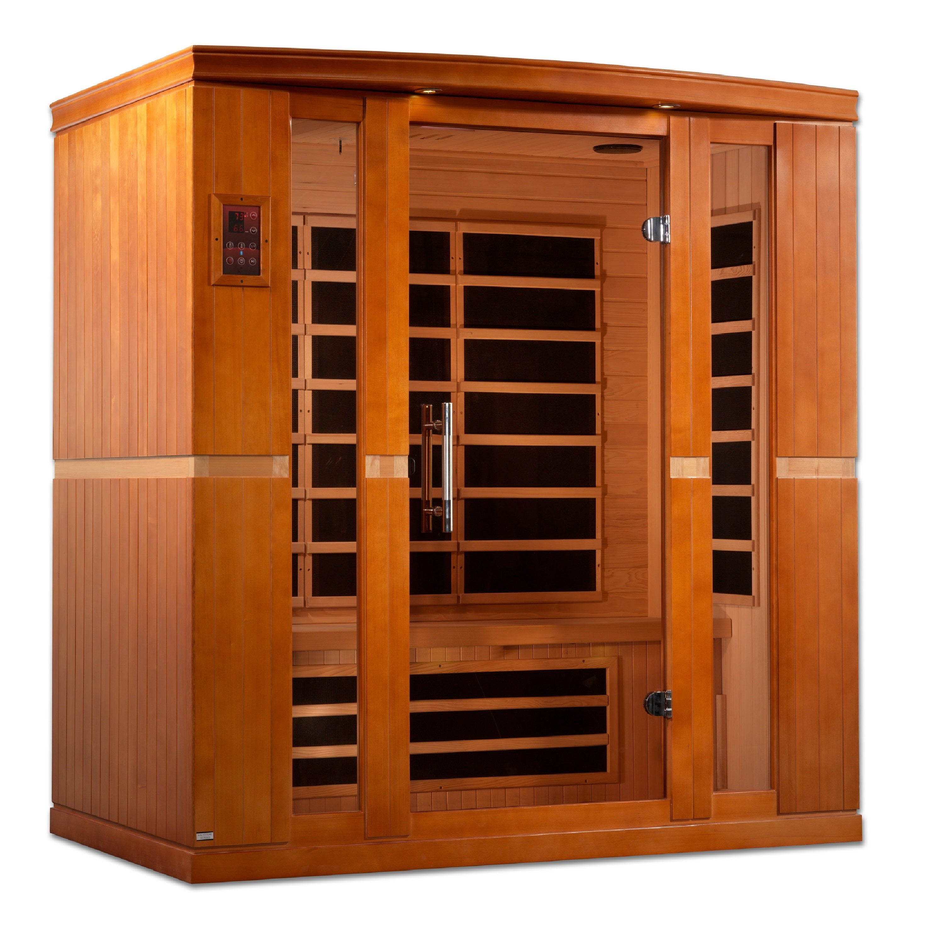 Goldene Designs, Golden Design Dynamic "Bergamo" 4-Personen-Niedrig-EMF-Ferninfrarot-Sauna - DYN-6440-01