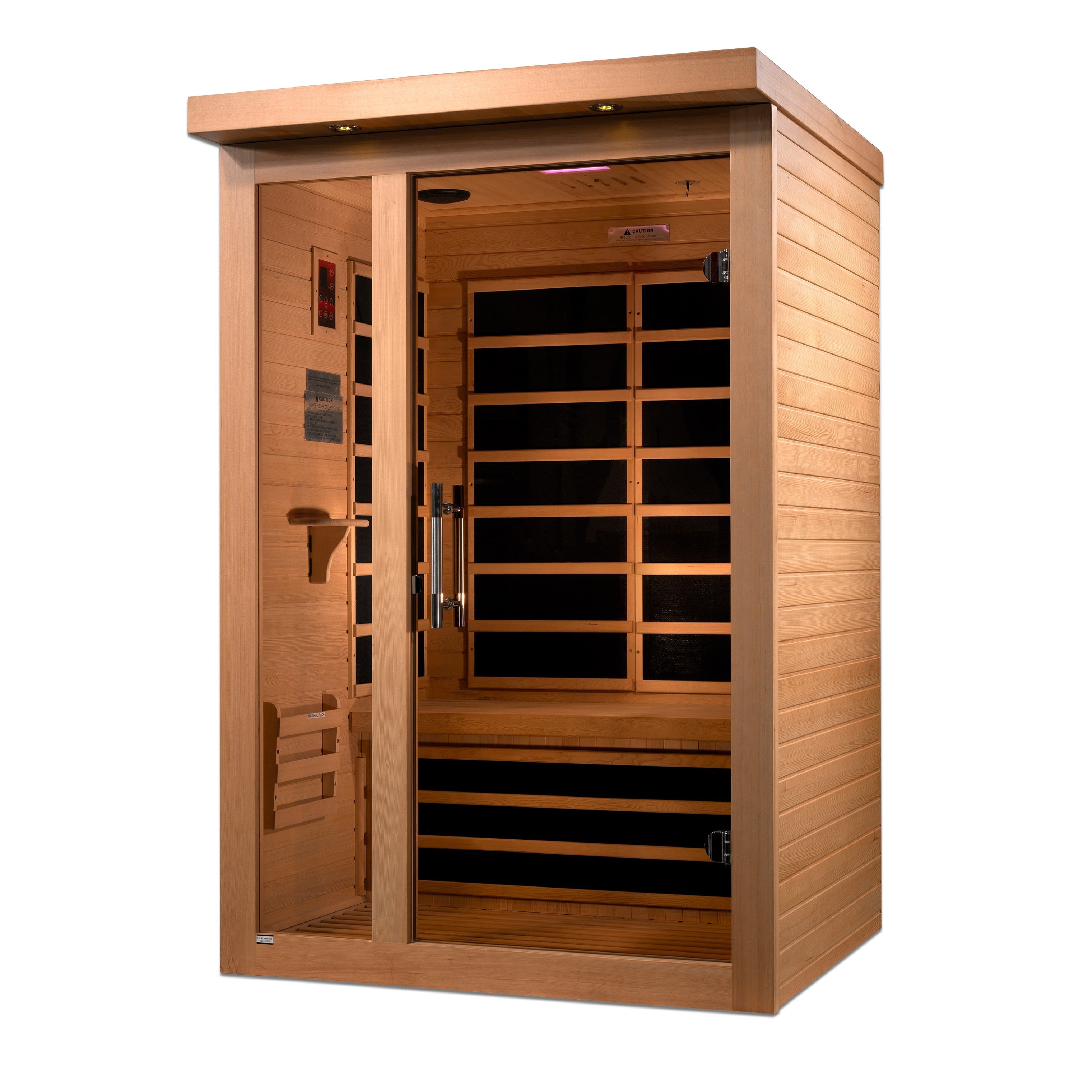 Goldene Designs, Golden Design Dynamic Llumeneres 2-Personen Ultra Low EMF Ferninfrarot Sauna - DYN-6215-02 Elite