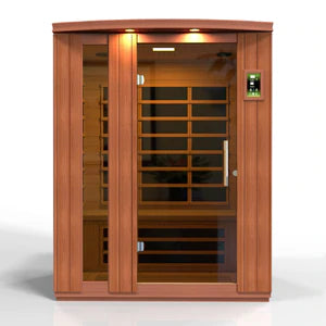 Goldene Designs, Golden Design Dynamic Lugano 3-Personen-Niedrig-EMF-Ferninfrarot-Sauna - DYN-6336-02