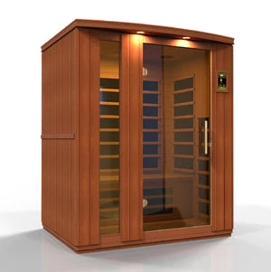 Goldene Designs, Golden Design Dynamic Lugano 3-Personen-Niedrig-EMF-Ferninfrarot-Sauna - DYN-6336-02