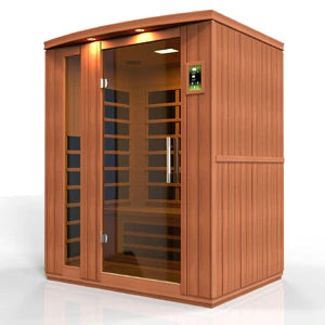 Goldene Designs, Golden Design Dynamic Lugano 3-Personen Ultra Low EMF Ferninfrarot-Sauna -DYN-6336-02 Elite