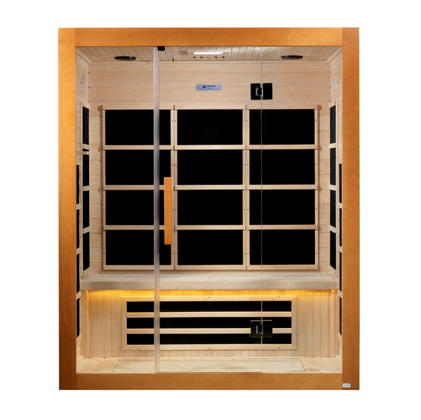 Goldene Designs, Golden Design Dynamic Marseille 3-Personen Ultra Low EMF Ferninfrarot-Sauna - DYN-6308-01