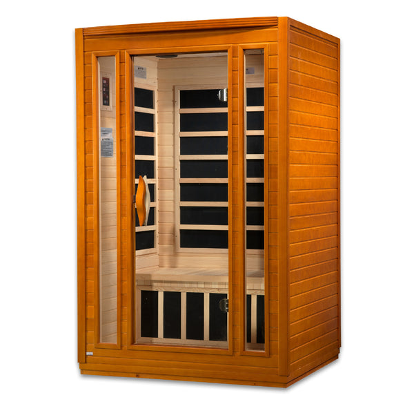 Goldene Designs, Golden Design Dynamic San Marino 2-Personen-Niedrig-EMF-Ferninfrarot-Sauna - DYN-6206-01