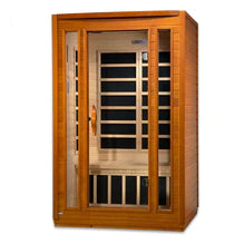 Goldene Designs, Golden Design Dynamic San Marino Elite 2-Personen-Ultra-Low-EMF-Fern-Infrarot-Sauna Hemlock - DYN-6206-01 Elite