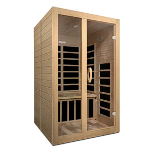 Goldene Designs, Golden Design Dynamic Santiago - 2 Personen Niedrig-EMF-FAR-Infrarotsauna (Neues 2020er Modell) DYN-6209-01