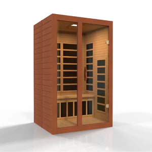 Goldene Designs, Golden Design Dynamic Santiago - 2 Personen Ultra Low EMF FAR Infrarot Sauna (Neues 2020 Modell) DYN-6209-02 Elite