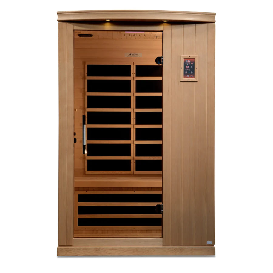 Goldene Designs, Golden Design Dynamic Venice Elite 2 Personen Ultra Low EMF FAR Infrarot Sauna- DYN 6210-01 Elite