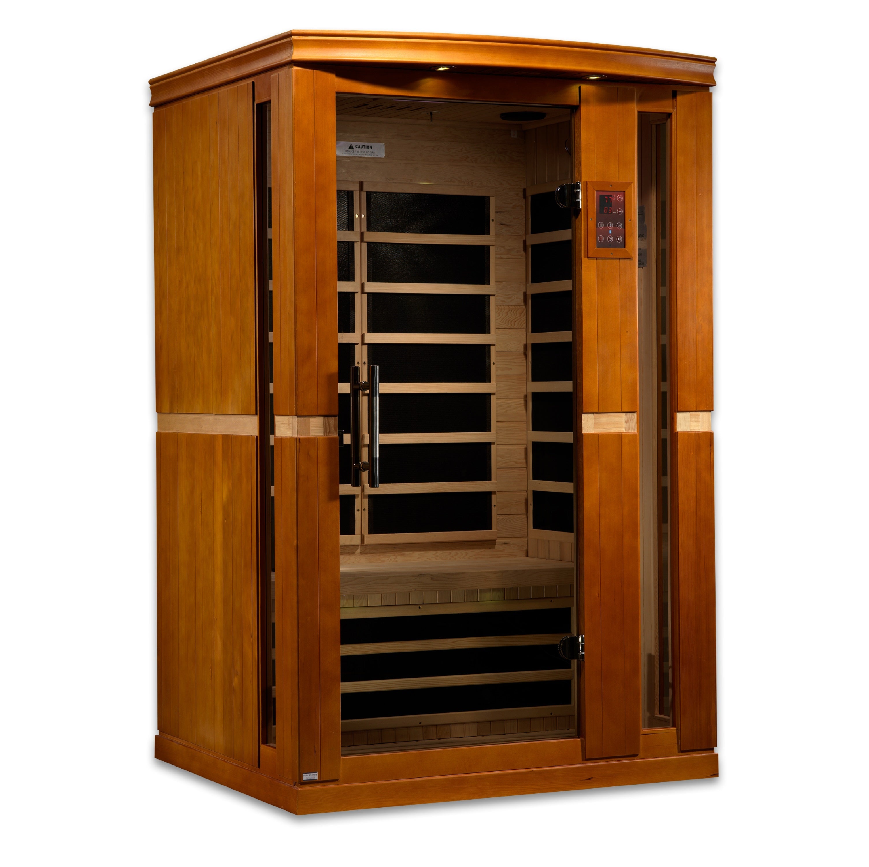 Goldene Designs, Golden Design Dynamic Vittoria 2-Personen-Niedrig-EMF-Ferninfrarot-Sauna - DYN-6220-01