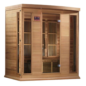 Goldene Designs, Golden Design Maxxus 4 Personen FAR-Infrarotsauna für nahezu null EMF - Kanadische Rot-Zeder - MX-K406-01-ZF-CED