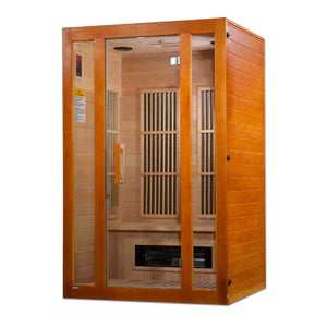 Goldene Designs, Golden Design Maxxus Aspen Dual Tech 2 Person Low EMF FAR Infrarot-Sauna Kanadischer Schierling -MX-J206-02S