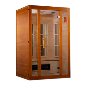 Goldene Designs, Golden Design Maxxus Aspen Dual Tech 2 Person Low EMF FAR Infrarot-Sauna Kanadischer Schierling -MX-J206-02S