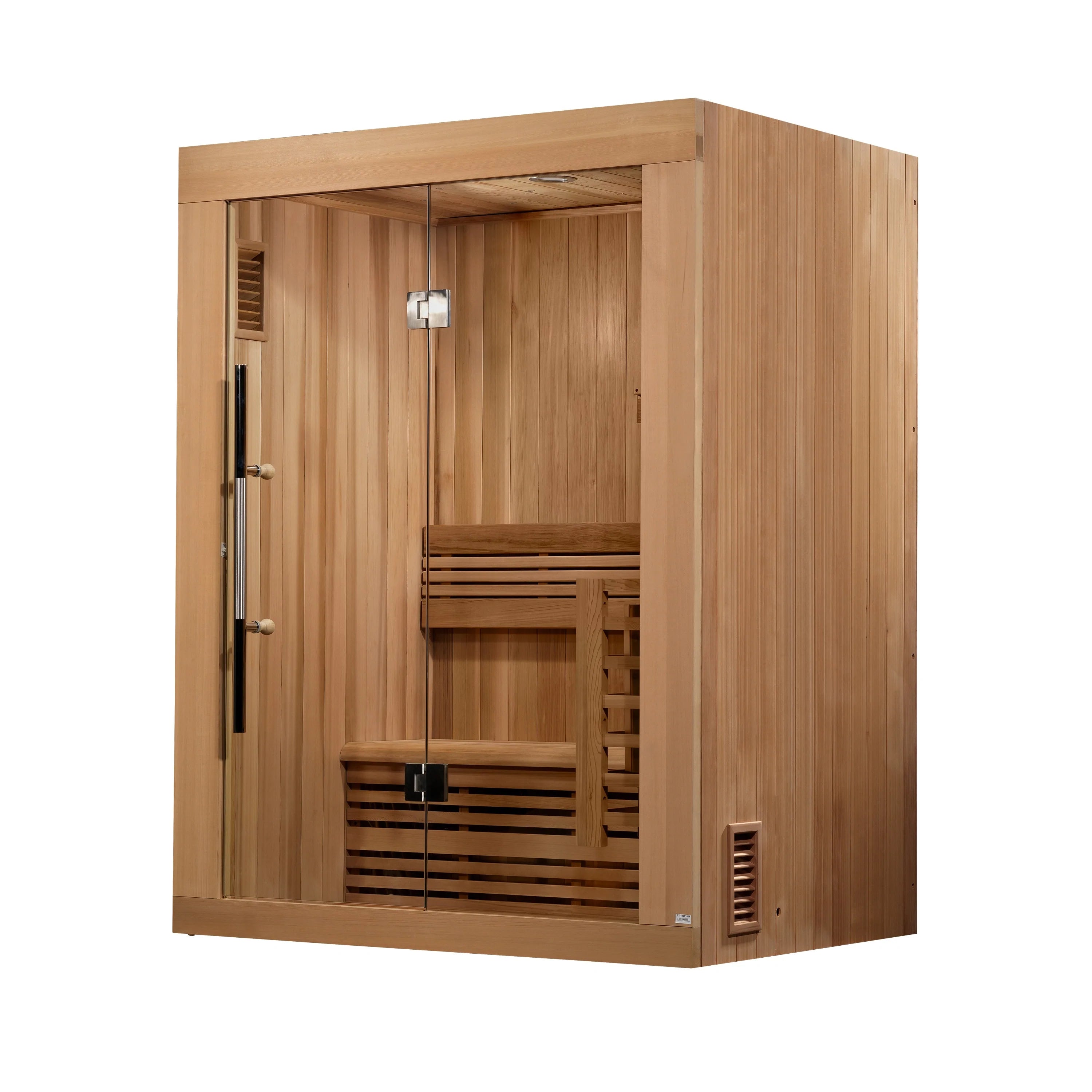 Goldene Designs, Golden Designs Copenhagen 3 Person Traditionelle Dampfsauna - Kanadische Rotzeder-GDI-7389-01