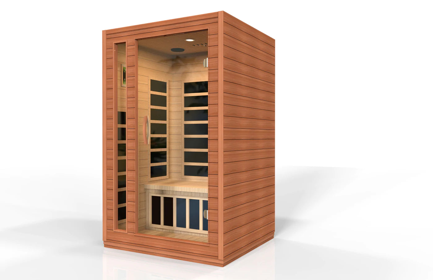 Goldene Designs, Golden Designs Dynamic Cardoba Elite 2 Personen Ultra Low EMF FAR Infrarot Sauna mit Schierling | DYN-6203-01 Elite