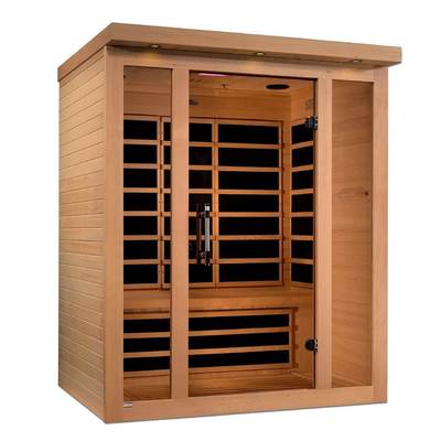 Goldene Designs, Golden Designs Dynamic Vila 3-Personen Ultra Low EMF Sauna DYN-6315-02 Elite