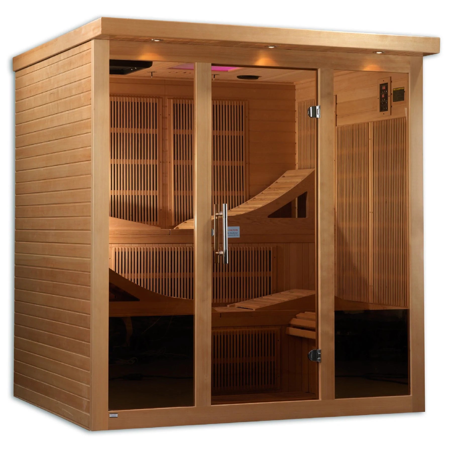 Goldene Designs, Golden Designs Monaco 6-Personen Ultra Low EMF (unter 3MG) FAR Infrarot Sauna- GDI-6996-01