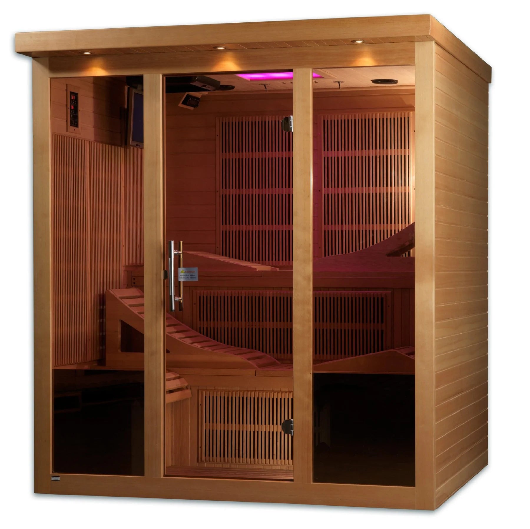 Goldene Designs, Golden Designs Monaco 6-Personen Ultra Low EMF (unter 3MG) FAR Infrarot Sauna- GDI-6996-01