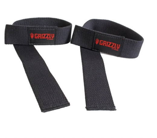 Grizzly Fitness, Grizzly Fitness Baumwolle und Nylon Gewichtheben Handgelenk-Riemen BLK