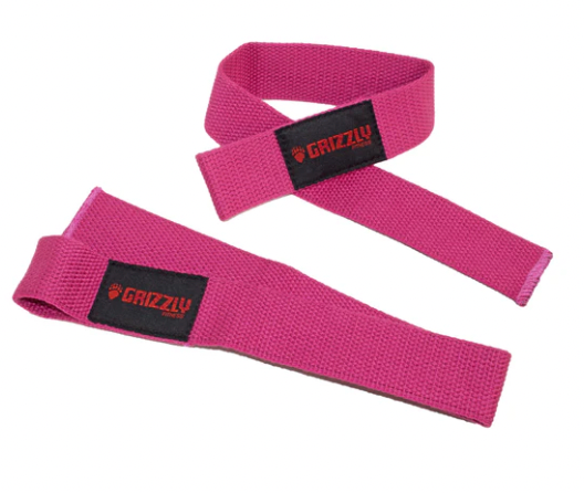 Grizzly Fitness, Grizzly Fitness Gewichtshebe-Armbänder aus Baumwolle und Nylon PNK