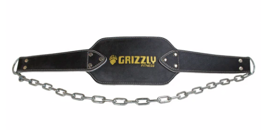 Grizzly Fitness, Grizzly Fitness Leder Pro Dip und Pull Up Gewichtstrainingsgürtel