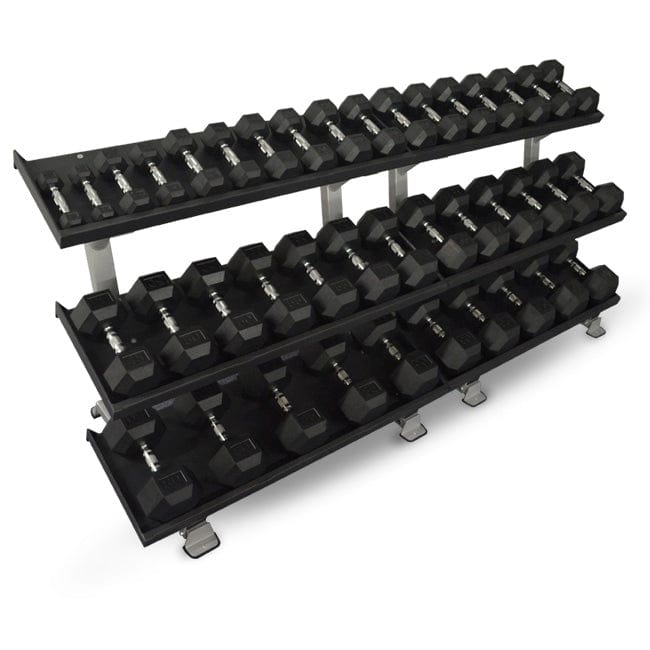 Fitness an Bord, Inflight 3 Tier 108" Mega Dumbbell Rack mit Kurzhanteln