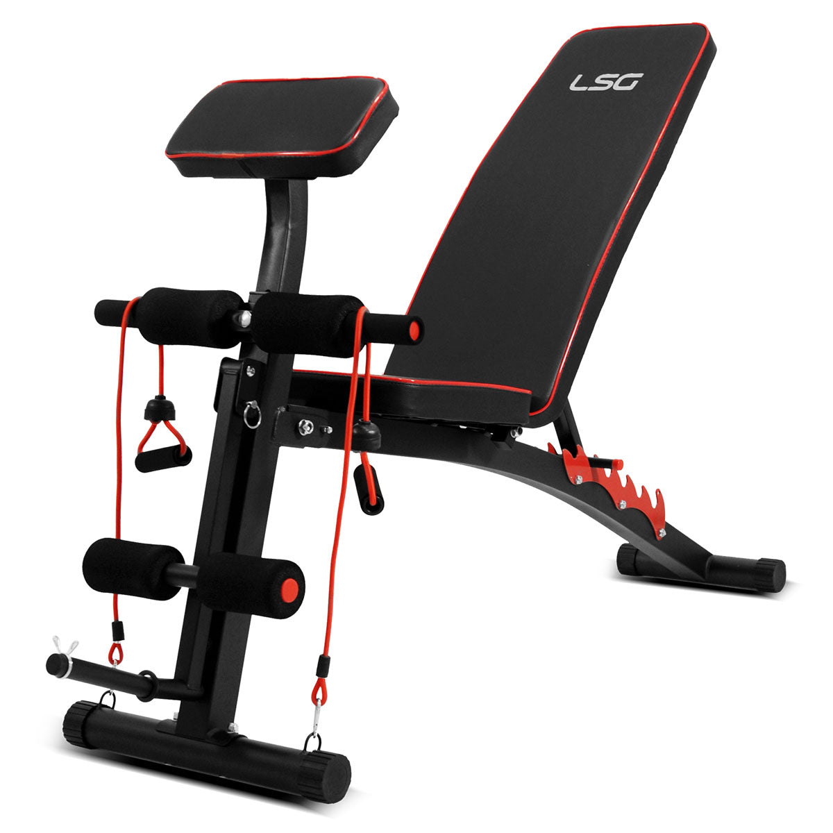 LSG Fitness, LSG GBN-007 6-stufige FID-Bank mit Preacher-Pad