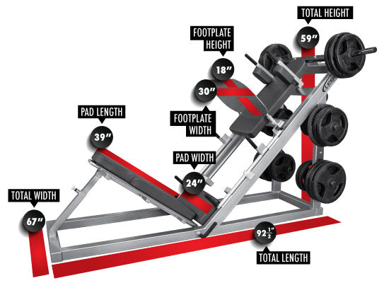 Legende Fitness, Legende Beinpresse/Hack-Squat-Kombination