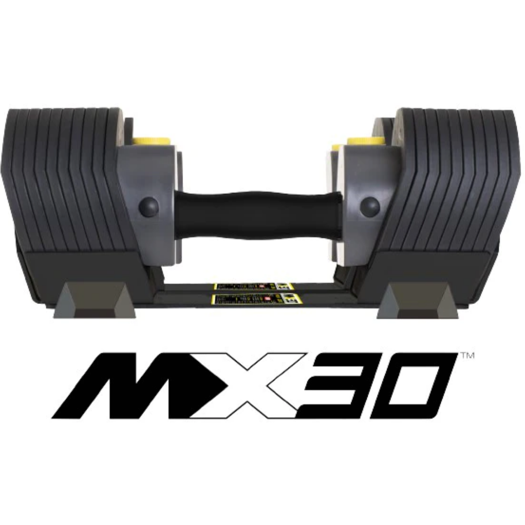 MX Fitness Zubehör, MX30 Rapid Change Verstellbare Kurzhanteln (7,5-30 lbs) - Paar