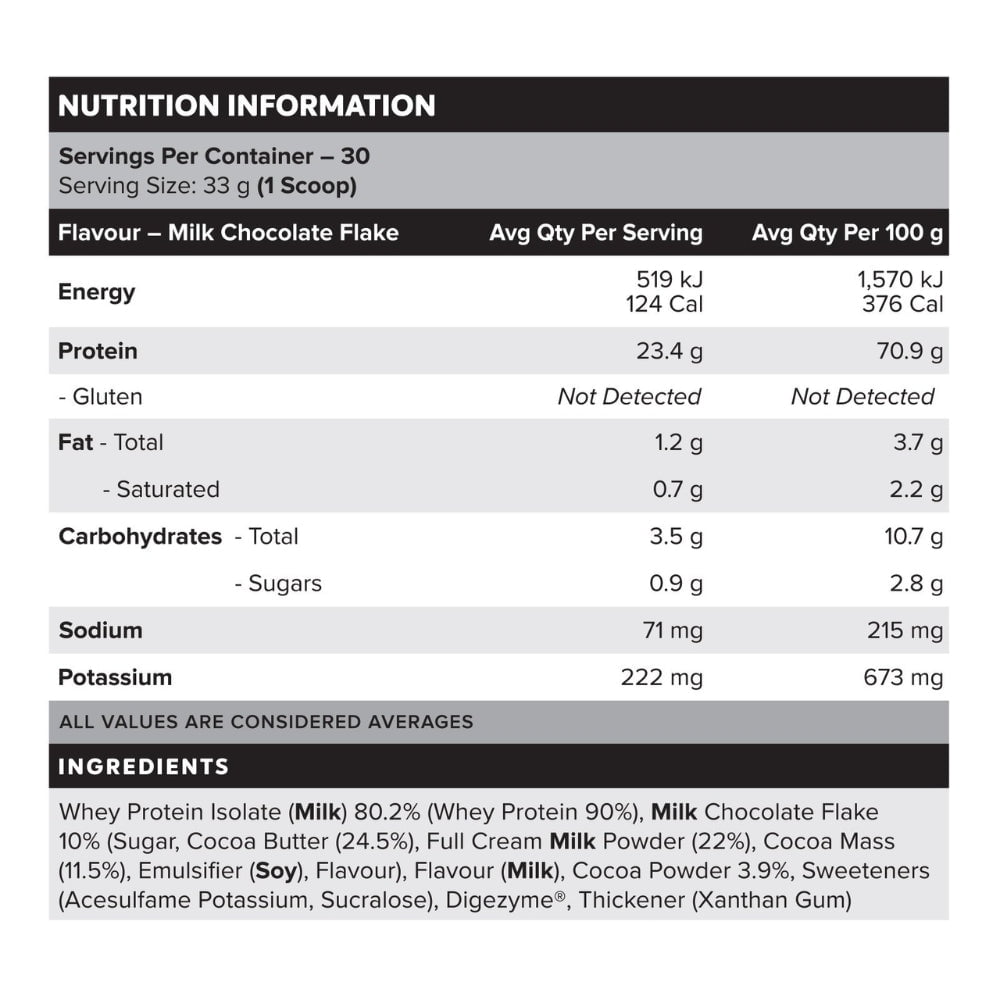 Muskeln Nation, Muscle Nation 100% Molkenprotein-Isolat