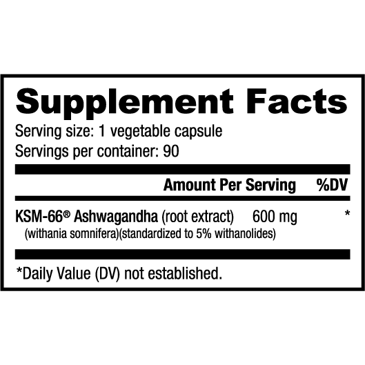 Nutrabio, Nutrabio Ashwagandha KSM-66