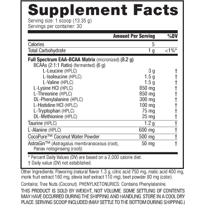 Nutrabio, Nutrabio EAA Natürlich