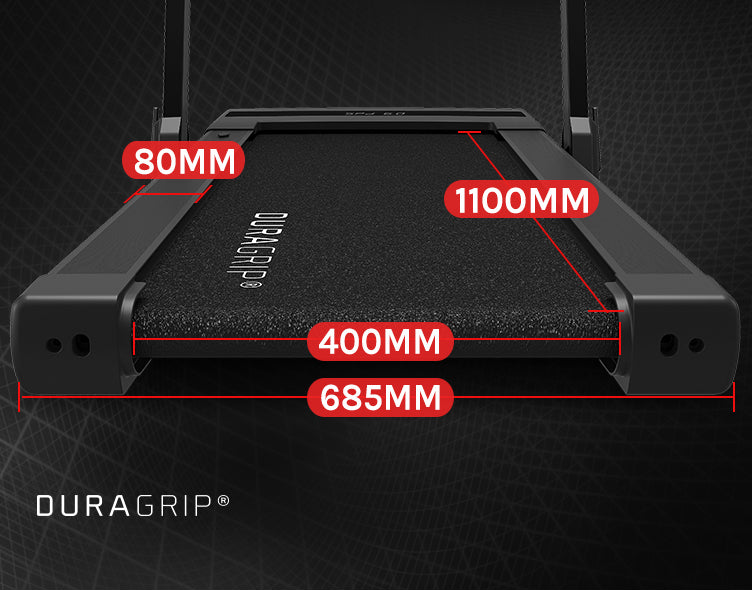 Geräumiger DuraGrip Laufgürtel