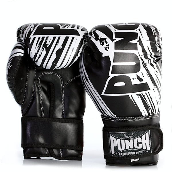 PUNCH-Ausrüstung, PUNCH Equipment Kinder/Junioren AAA Boxhandschuhe - 6oz Schwarz