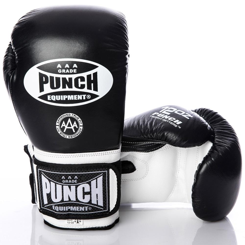 PUNCH-Ausrüstung, PUNCH Equipment Trophy Getters® Commercial Boxing Handschuhe - Schwarz