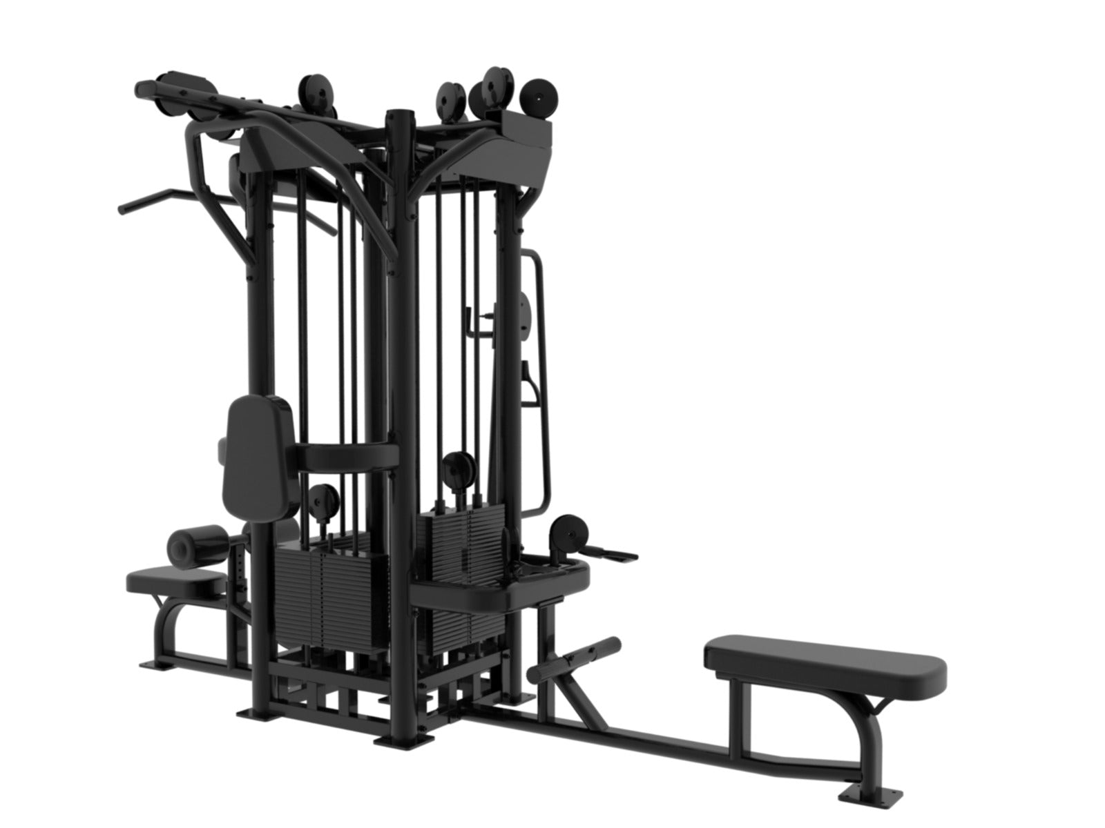 Sport- und Fitnessbörse, SFE Commercial 4 Station Jungle Gym Machine mit (4) Gewichtsstapeln (NEW)