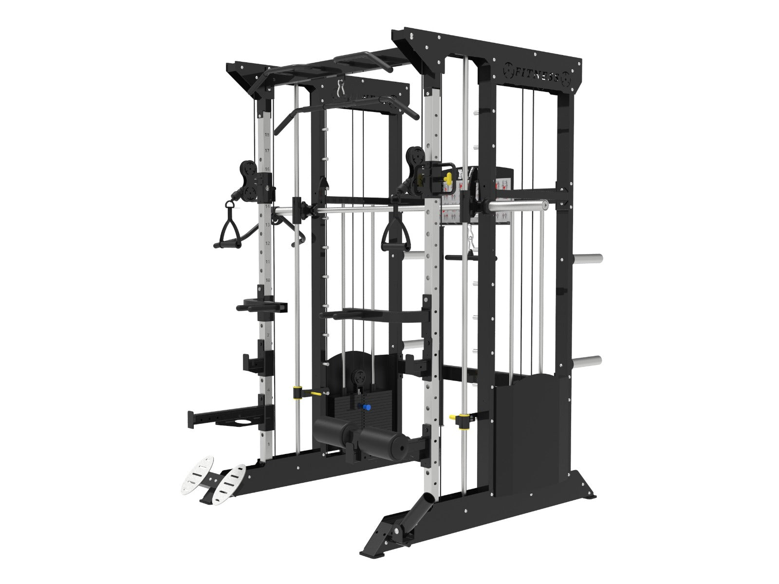 Sport- und Fitnessbörse, SFE Multi Functional Trainer / Smith Machine Home Gym mit (2) 200lb Gewichtsstapeln