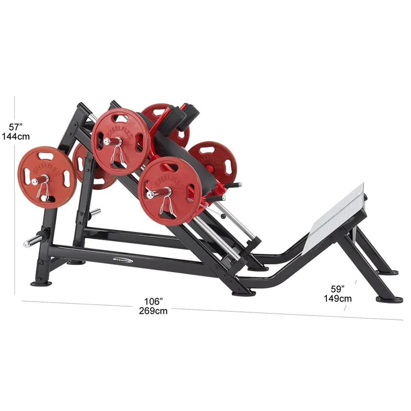 Steelflex Fitness, Steelflex PLHP Platte belastet Hack Squat Maschine