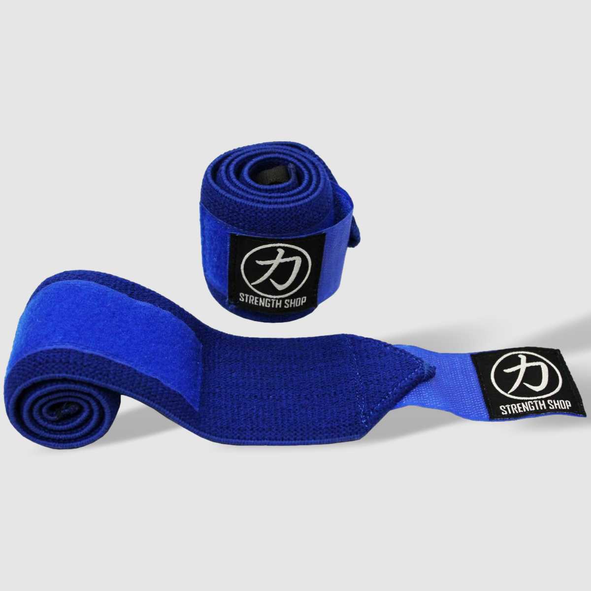 Stärke Shop USA, Strength Shop Stiff Wrist Wraps - Blau - USPA & IPF-geprüft