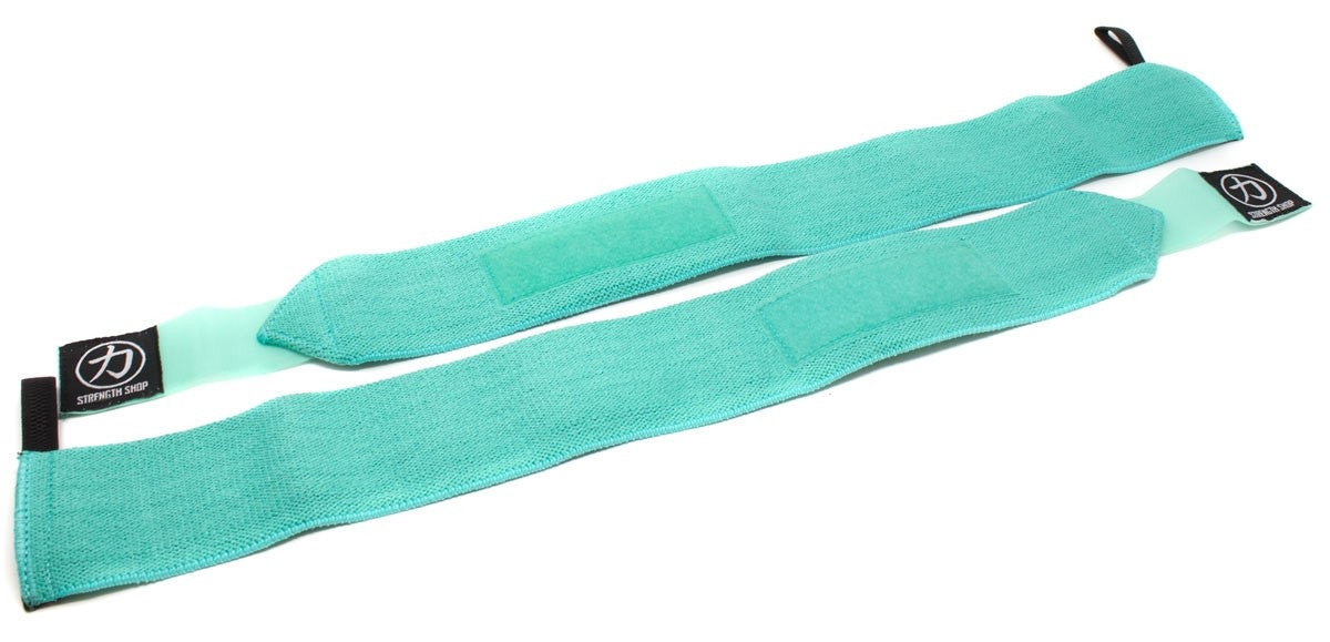 Stärke Shop USA, Strength Shop Stiff Wrist Wraps - Teal - USPA & IPF-geprüft