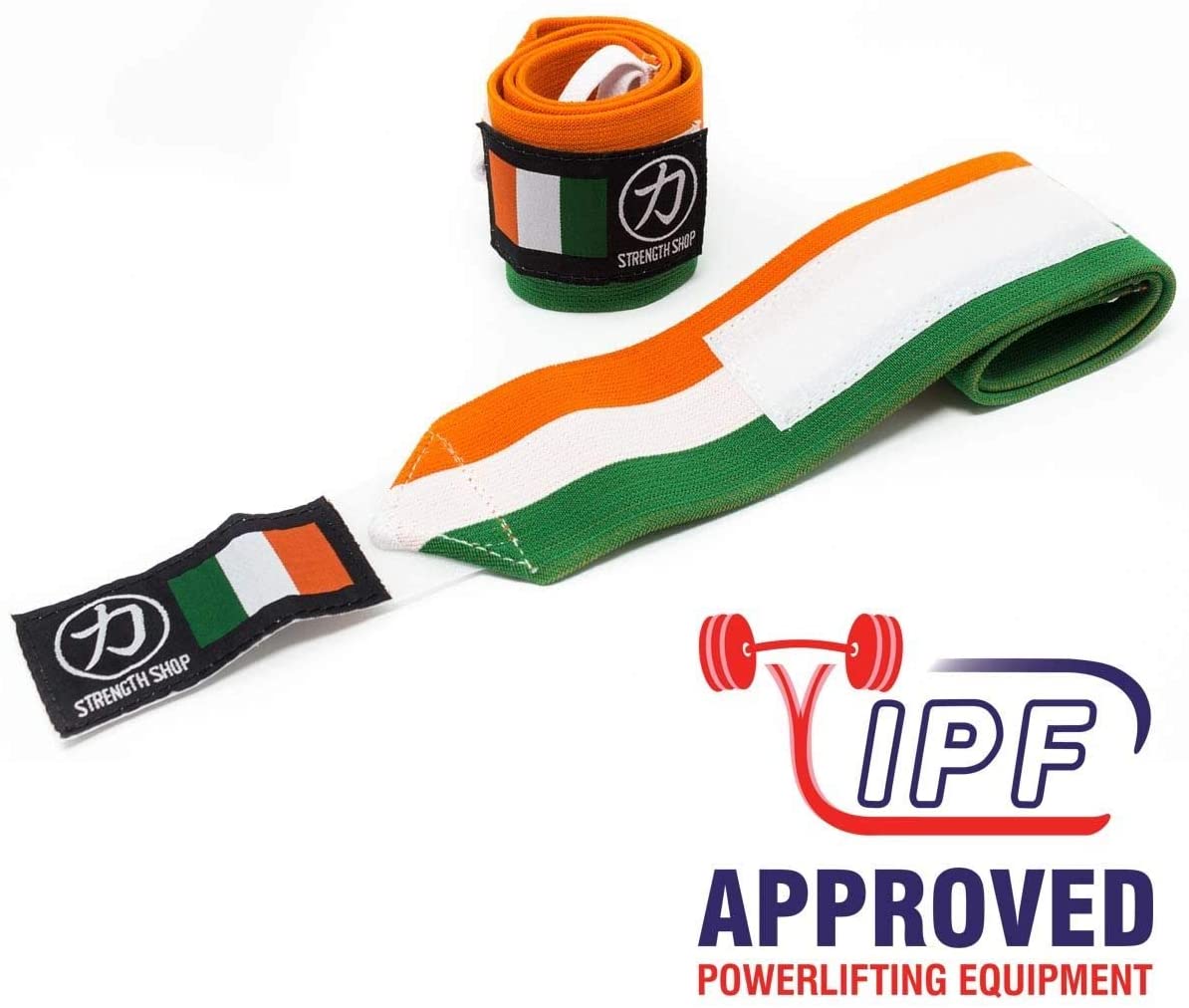 Stärke Shop USA, Strength Shop Super Stiff Wrist Wraps - Irland - USPA & IPF-geprüft