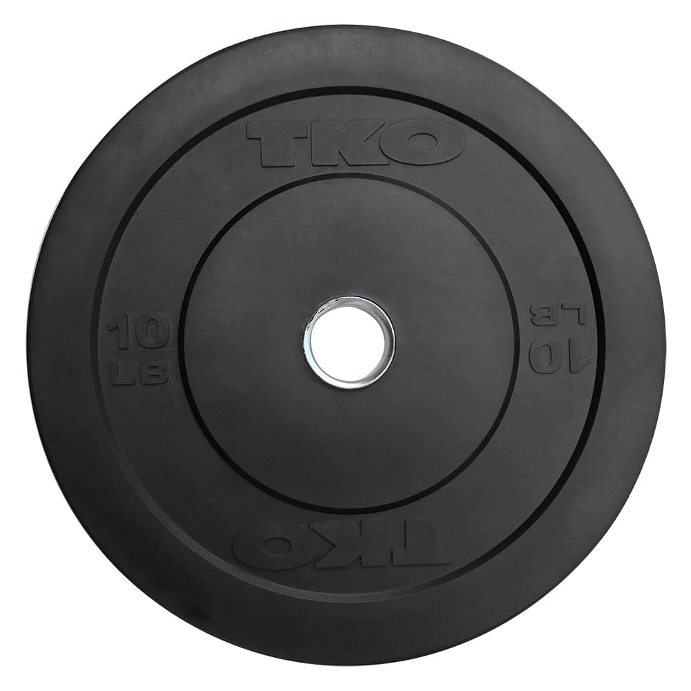 TKO Kraft und Leistung, TKO Olympic Bumper Plates | Schwarz | Sets | Hinzufügen einer TKO Langhantel